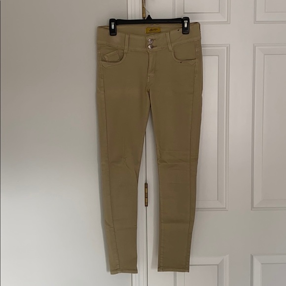 Hailey - Khaki Straight Leg Pants - Picture 3 of 6